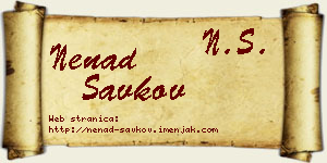 Nenad Savkov vizit kartica